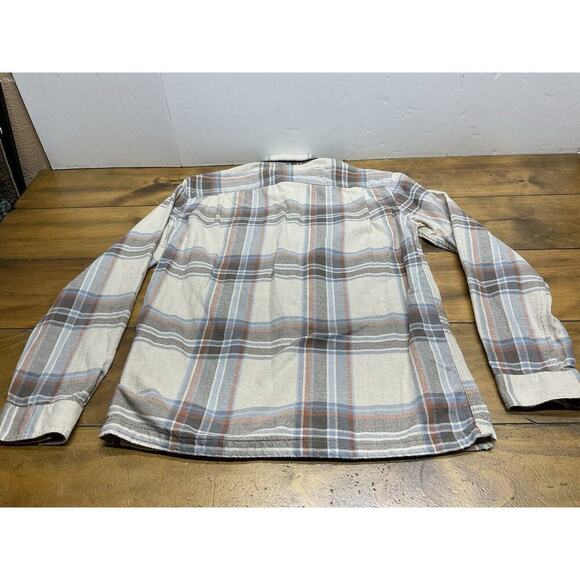 Patagonia Organic Cotton Men’s Fjord Flannel Shirt Size Small Beige - Picture 11 of 11